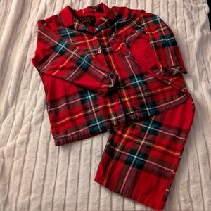 Victoria's Secret Red Flannel Plaid Pajama Set XL